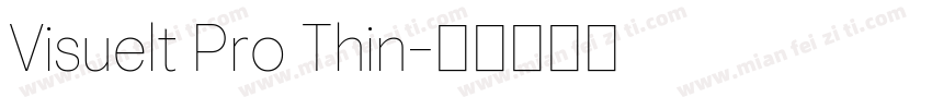 Visuelt Pro Thin字体转换